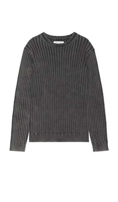 Samsoe & Samsoe Saroman Rib Sweater In 洗水黑
