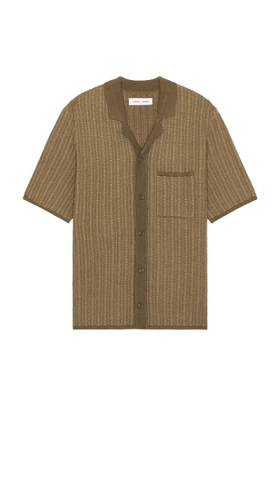 Samsoe & Samsoe Sarphy's Short Sleeve Shirt In Brown