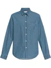 Samsoe & Samsoe Saryan P Shirt In Blue