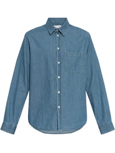 Samsoe & Samsoe Saryan P Shirt In Blue