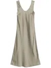 Samsoe & Samsoe Sasumma Midi Dress In Green