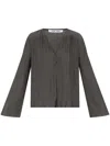 Samsoe & Samsoe Samsoe Samsoe Pleated Button In Grey