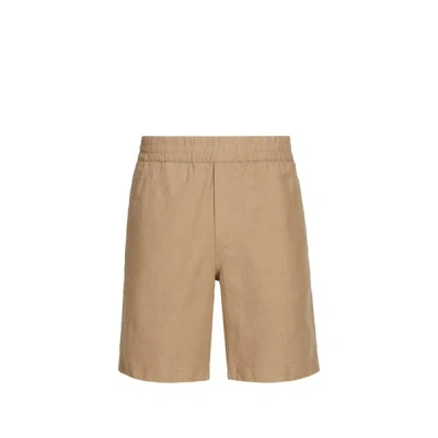 Samsoe & Samsoe Short En Lin Et Coton In Neutral