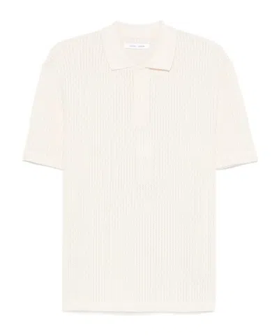 Samsoe & Samsoe Short-sleeved Polo Shirt In Light Beige