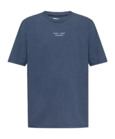 Samsoe & Samsoe Short-sleeved T-shirt In Blue