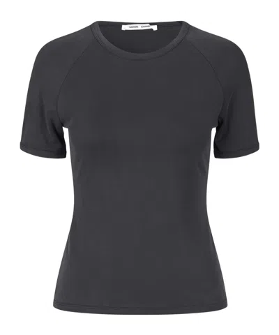 Samsoe & Samsoe Short-sleeved T-shirt In Black