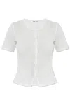 Samsoe & Samsoe Sajuni Short Sleeve Cardigan In White