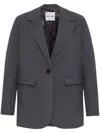 Samsoe & Samsoe Single-breasted Blazer In 灰色
