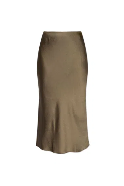 Samsoe & Samsoe Samsoe Samsoe Sleek Midi Skirt In Green