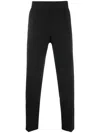 Samsoe & Samsoe Smithy Tapered-leg Trousers In Schwarz
