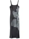 Samsoe & Samsoe Sunna Midi Dress In Grey