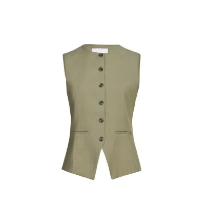 Samsoe & Samsoe Top Col Rond In Green