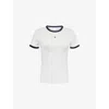 Samsoe & Samsoe Womens Sabond Round-neck Cotton-jersey T-shirt Gray Dawn Xs