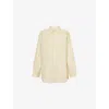 Samsoe & Samsoe Womens Salova Striped Cotton Shirt Dusty Yellow St. In Dusty Yellow St.