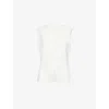 Samsoe & Samsoe Womens Saruma Button-down Woven Waistcoat Egret In Egret
