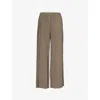 Samsoe & Samsoe Womens Uma Wide-leg Stretch-recycled-polyester Trousers Bungee Cord In Bungee Cord
