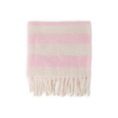 Samsoe & Samsoe Wool And Alpaca Scarf In Pink