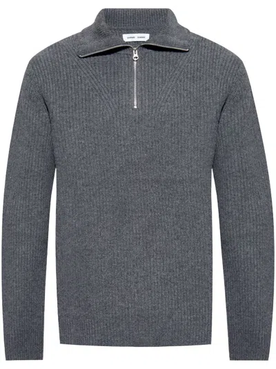 Samsoe & Samsoe Wool Sweater In Grey