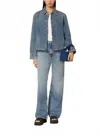 Samsoe Sanarinna Denim Jacket In Blue In Blue