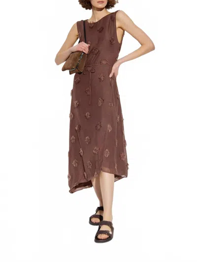 Samsoe Saportofino Midi Dress In Frech Roast In Brown