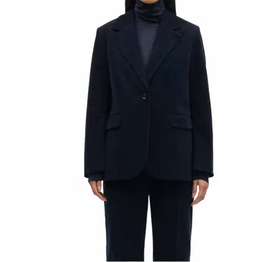 Samsoe Saramony Corduroy Blazer In Salute In Black