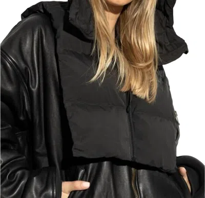 Samsoe Sasera Hood Scarf In Black