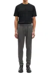 Samsoe Sasmithy Pull On Trousers In Dark Grey In Black