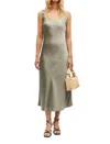 Samsoe Sasumma Dress In Vetiver In Green
