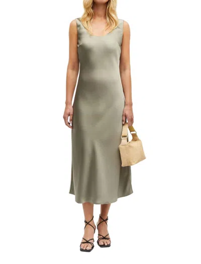 Samsoe Sasumma Dress In Vetiver In Green