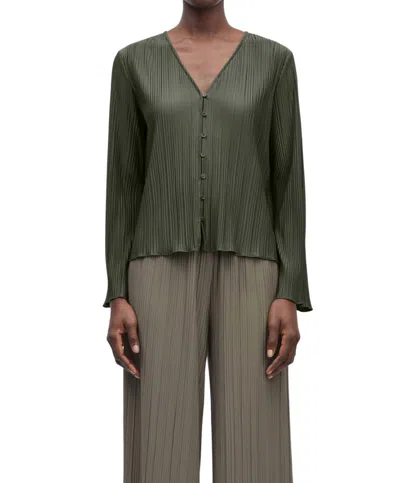 Samsoe Sauma Blouse In Beluga In Green