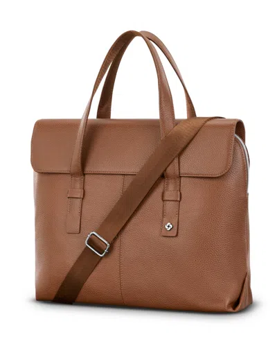 Samsonite 14.4" Mobile Solution 2 Convertible Brief In Brown