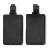 Samsonite 2 Pack Leather Id Tags In Black