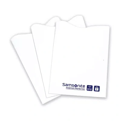 Samsonite 3 Pack Rfid Credit Card Sleeves In White