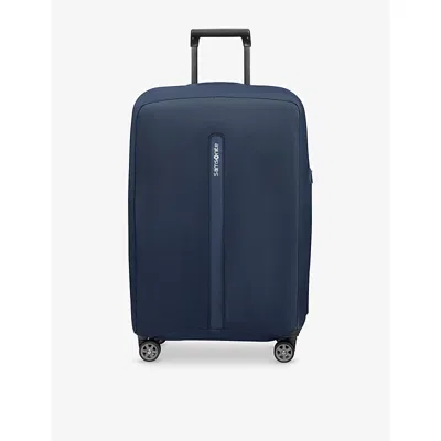 Samsonite Accessories Ta Revolution Medium Foldable Stretch-woven Luggage Cover In Blue