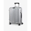 Samsonite Aluminium Lite-box Alu Spinner Hard Case 4 Wheel Cabin Suitcase 55cm In Aluminium