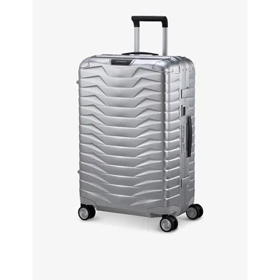 Samsonite Aluminium Proxis Spinner Hard Case Four-wheel Suitcase 69cm In Gold
