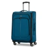 Samsonite Ascella 4 Softside Expandable 25" Checked Spinner In Blue
