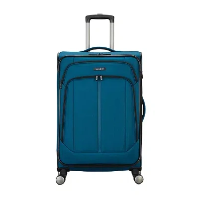 Samsonite Ascella 4.0 29 Inch Softside Expandable Checked Spinner Luggage In Blue