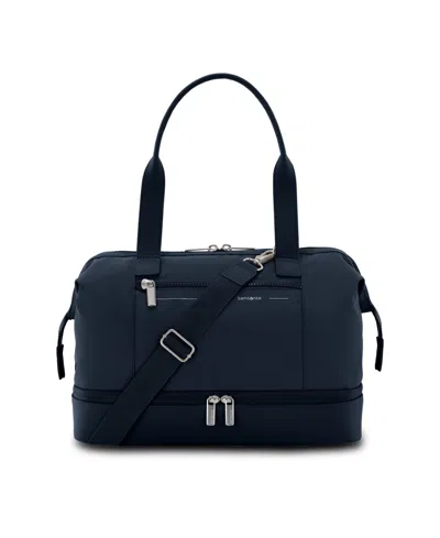 Samsonite Better Than Basic Mini Drop-bottom Medium Weekender Duffel In Midnight Blue