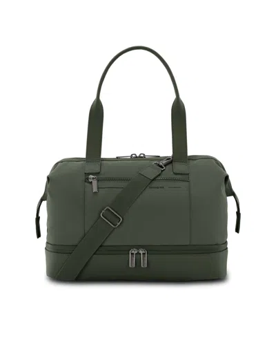 Samsonite Better Than Basic Mini Drop-bottom Medium Weekender Duffel In Olive
