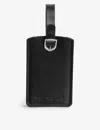 Samsonite Black Logo-embossed Faux-leather Luggage Tag In Black