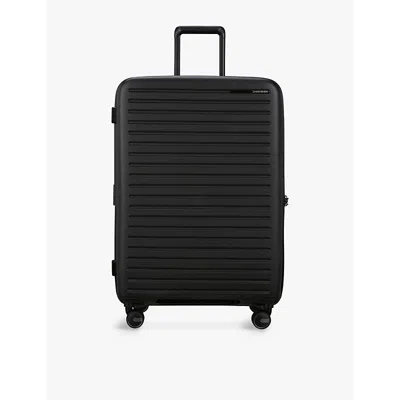 Samsonite Spinner Expandable 4-wheel Hard-shell Suitcase 75cm In Black