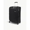 Samsonite Spinner Soft-shell 4 Wheel Branded Woven Suitcase 71cm Black