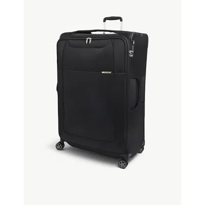 Samsonite Spinner Soft-shell 4 Wheel Branded Woven Suitcase 83cm Black