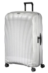 Samsonite C-lite Hardside  33-inch Extra Large Checked Spinner Luggage In Off White