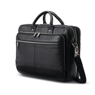 SAMSONITE CLASSIC LEATHER SOFTSIDE TOPLOADER - BAGS