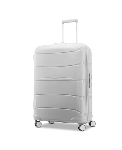 Samsonite Closeout!  Outline Pro 24" Hardside Expandable Spinner In Misty Grey