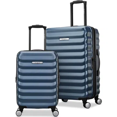 Samsonite Element Hardside Expandable 2 Piece (21"/24") Luggage Set In Captains Blue