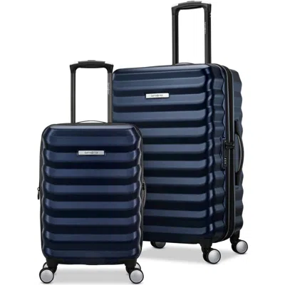 Samsonite Element Hardside Expandable 2 Piece (21"/24") Luggage Set In Navy