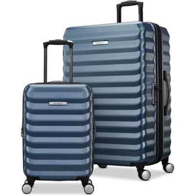 Samsonite Element Hardside Expandable 2 Piece (21"/28") Luggage Set In Captains Blue